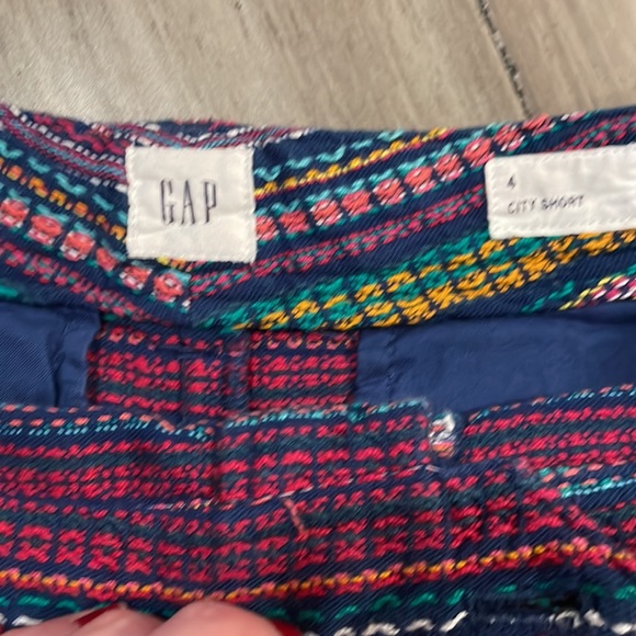 Gap multicolored city shorts Women’s size 4 rare 🌻🌺💐 - Picture 3 of 6